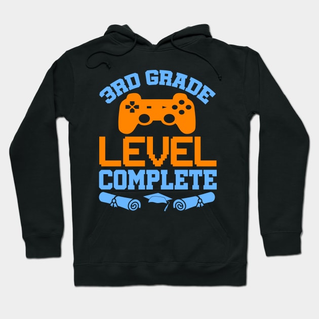 3rd Grade Level Complete Video Gamer T-Shirt Graduation Gift Hoodie by celeryprint